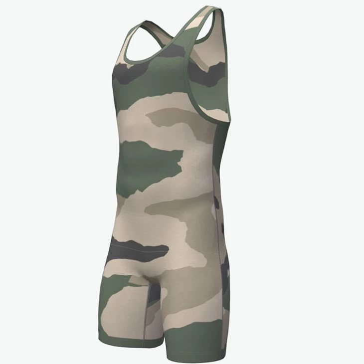 Camo Wrestling Singlet